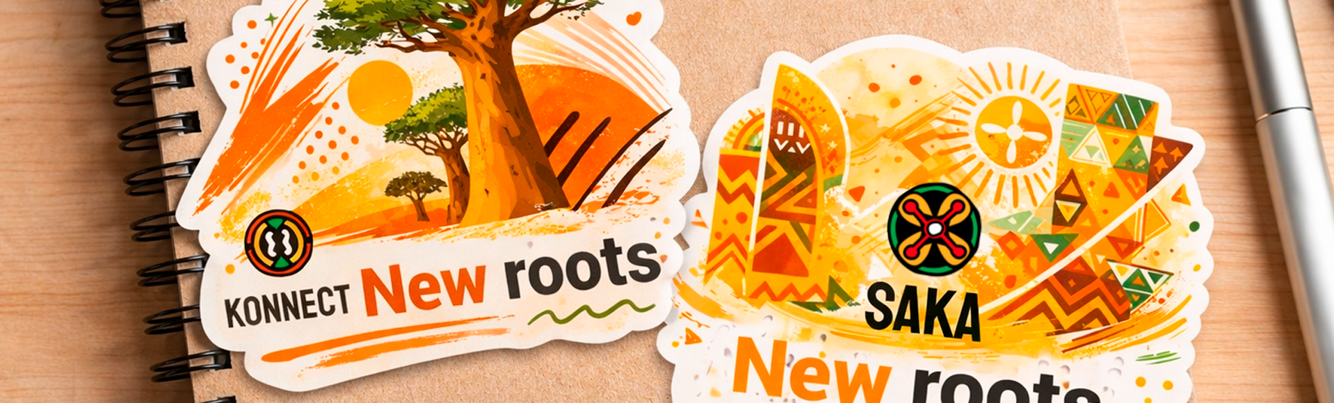 Konnect and Saka brand identity system cover