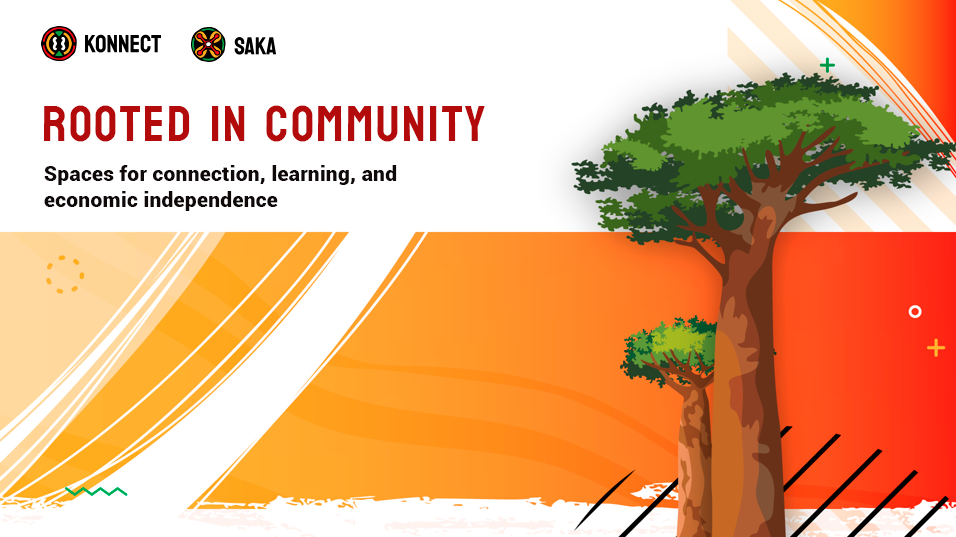 Konnect and Saka presentation slides — cover and title layouts