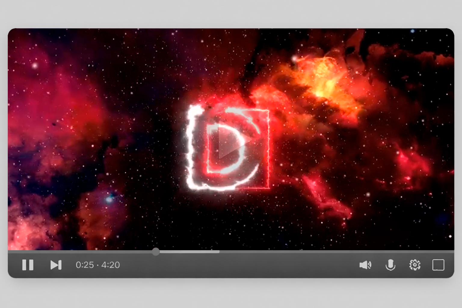 Design Week motion graphics — still frame from one of the four session separator videos