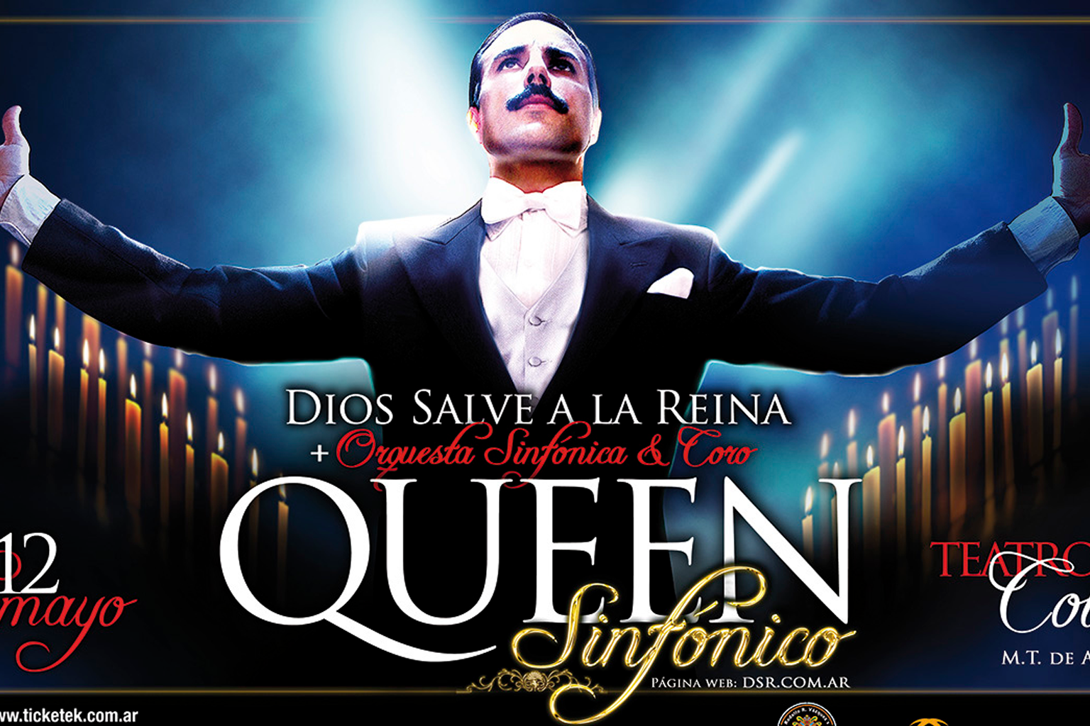 Dios Salve a la Reina — campaign poster and large-scale real-world applications