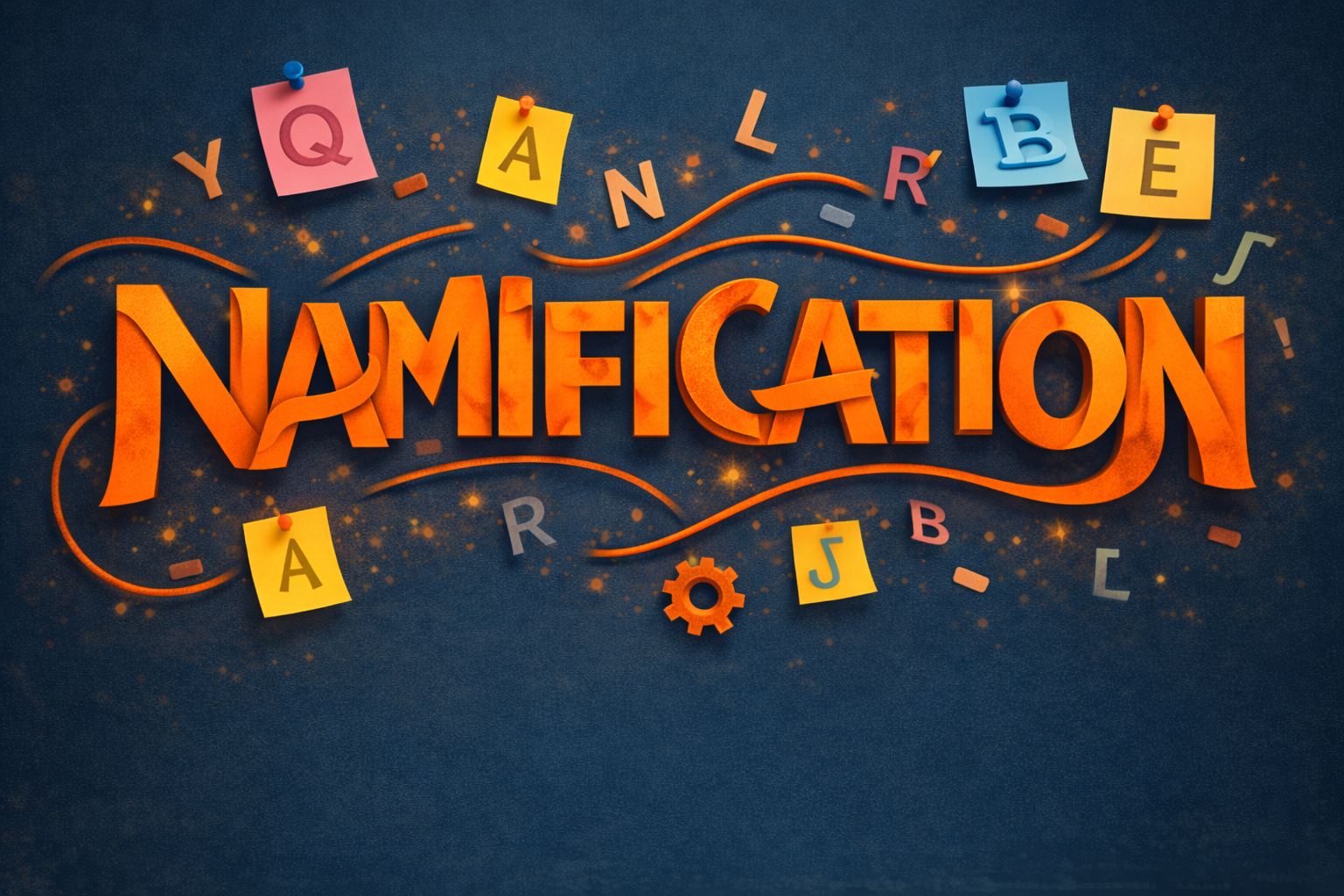 Namification Workshop — Mural board with the full naming framework