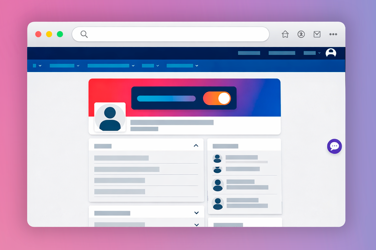 Unified internal portal — dashboard and navigation design for 7 business lines